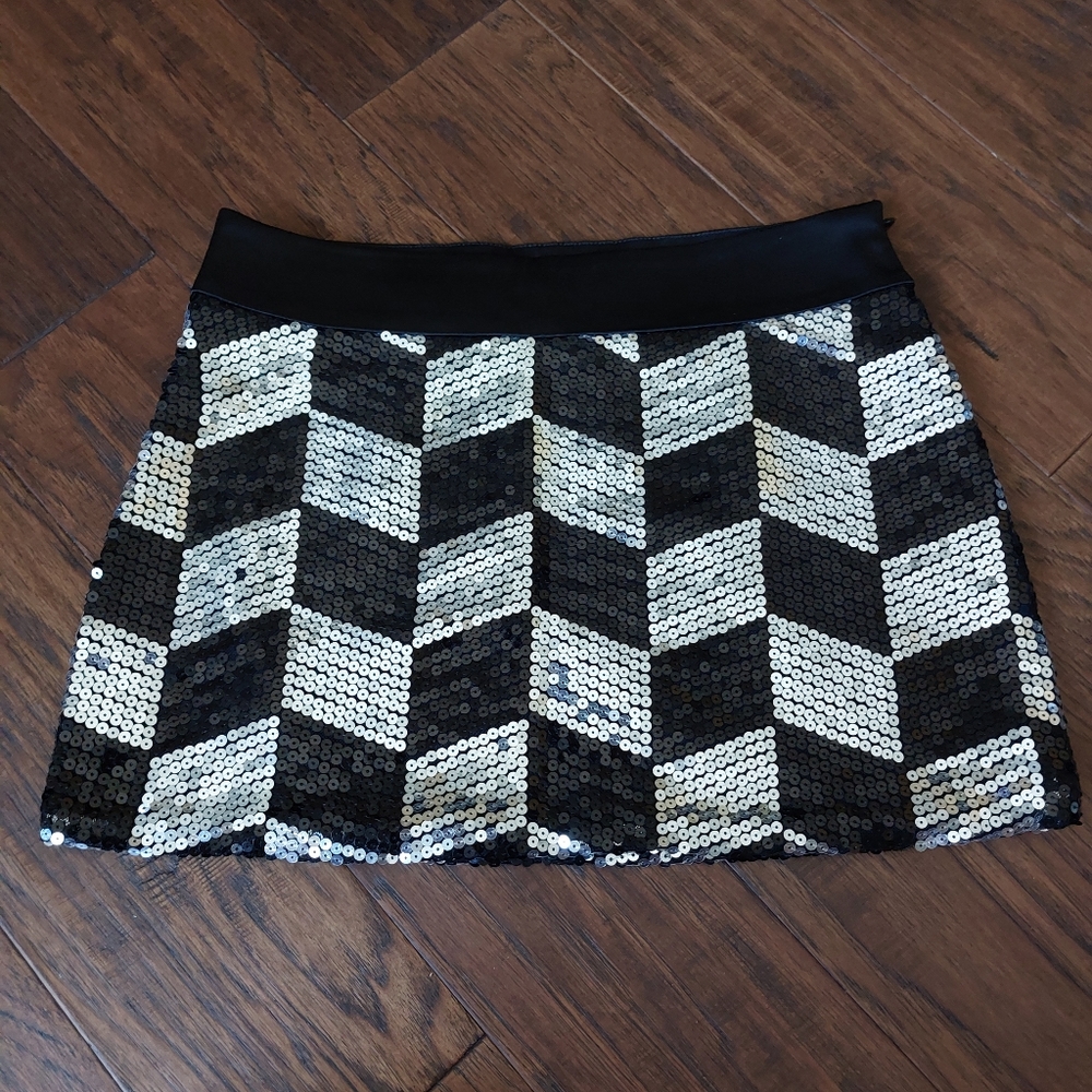 Forever 21 - mini checkered sequin skirt Y2K